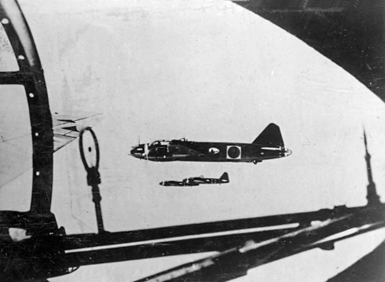 Type 1 land attack planes in flight