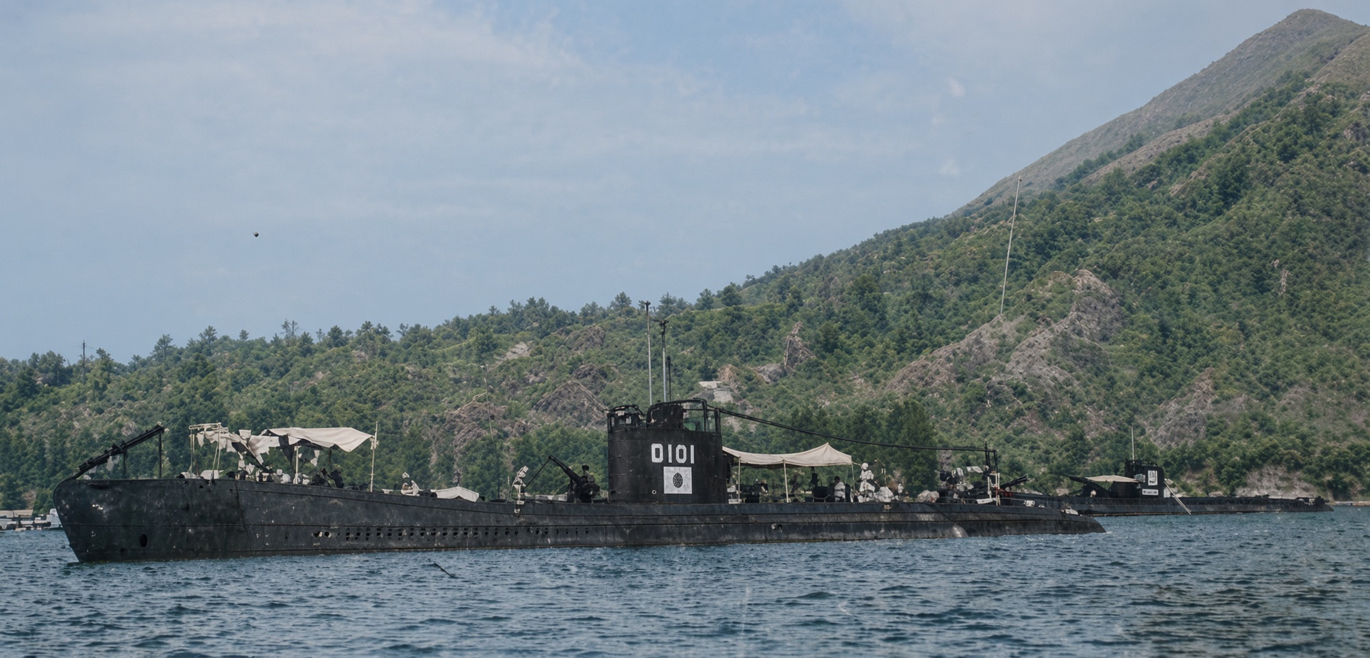 RO-101 at Rabaul in 1943, colored by computer