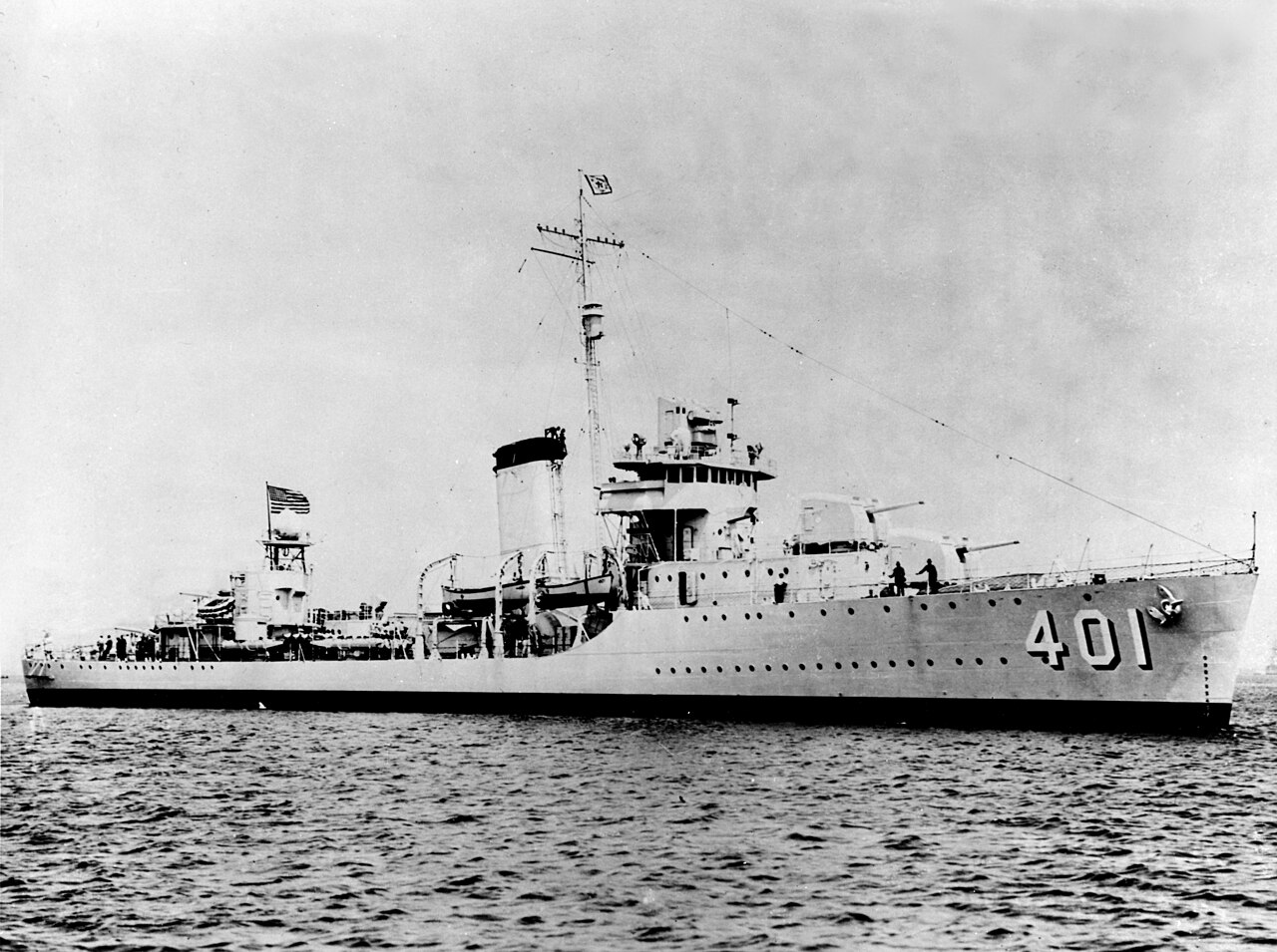 Maury as completed in mid-1938