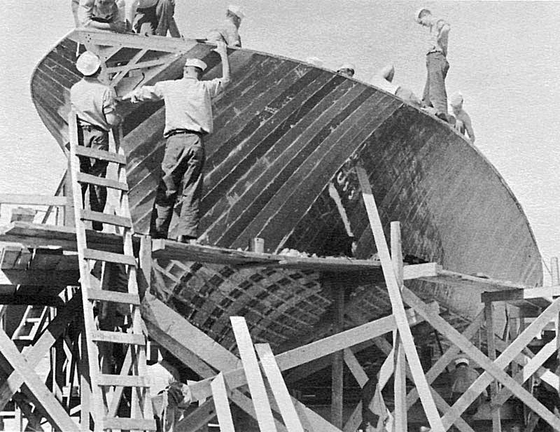 New planking going onto PT-40 at Melville