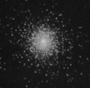 M15 through 10-inch telescope